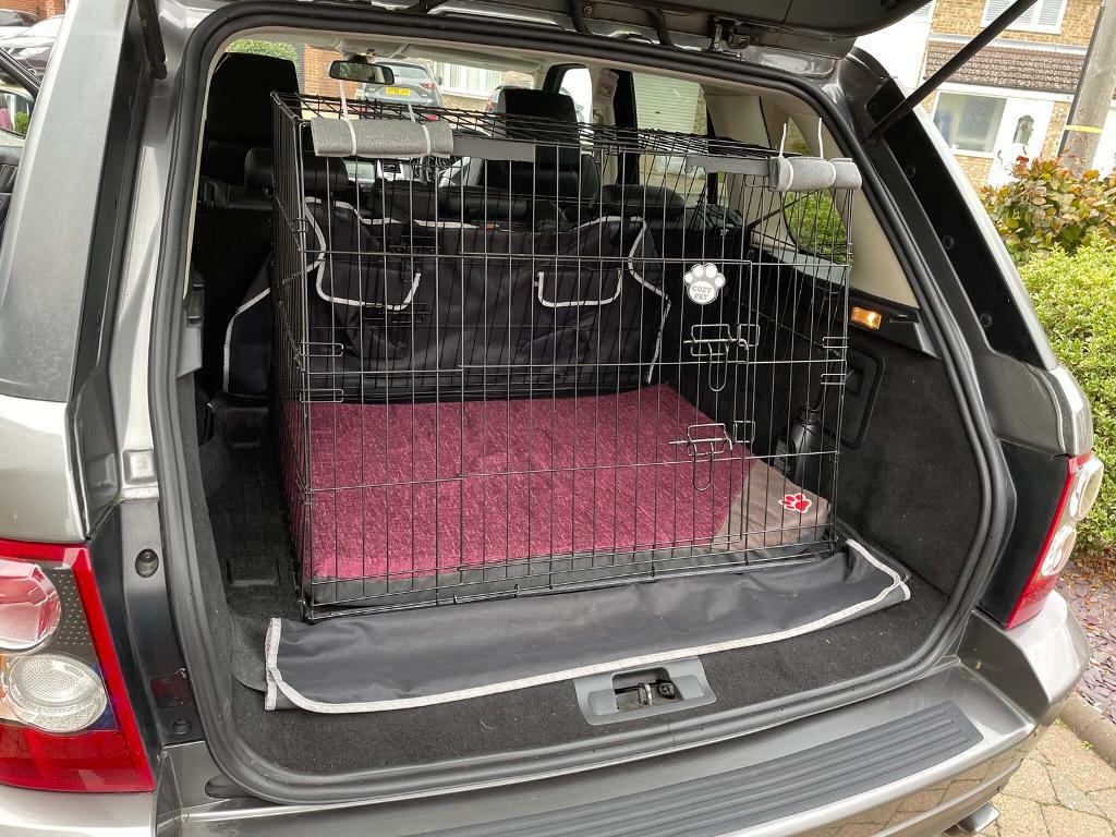 range rover dog cage